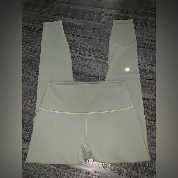 Lululemon Wonder Rise Laurel Green Women's High-Waisted Leggings Size 8 - Picture 1 of 6
